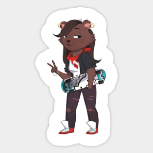 bear girl Sticker